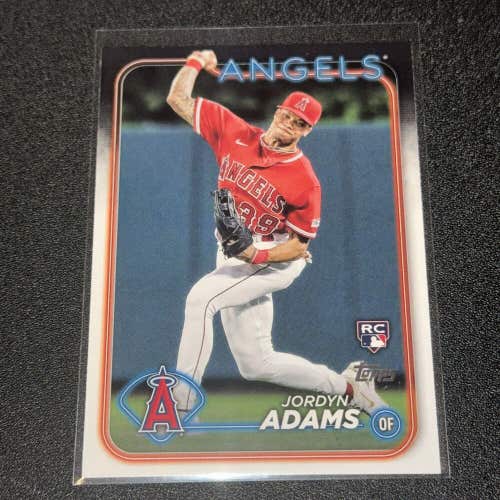 Jordyn Adams Los Angeles Angels 2024 MLB Topps Series 2 Base Rookie Card #470