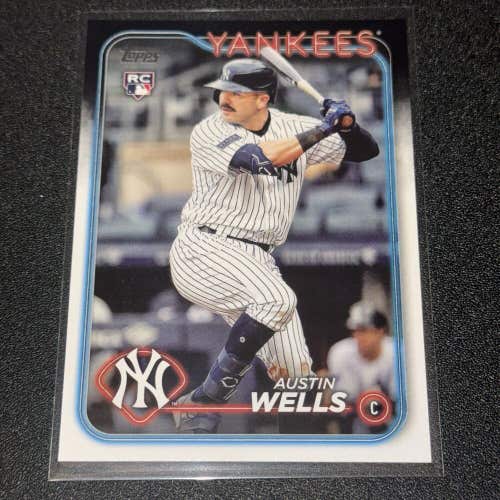 Austin Wells New York Yankees 2024 MLB Topps Series 2 Base Rookie Card #624