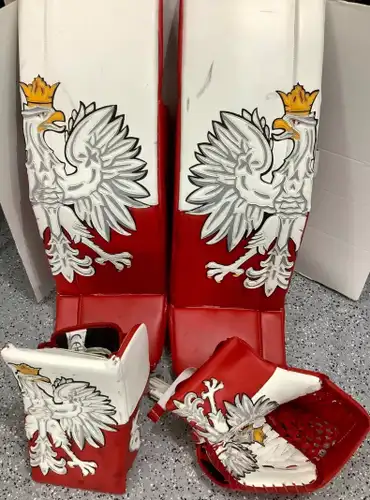 Brian's Pro Goalie Optik 2 MAX 35+1 Leg Pads Glove Blocker Custom