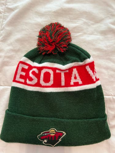 NHL Minnesota Wild Winter Beanie Hat Pom Pom