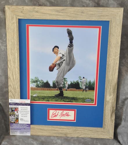 Bob Feller Madden And Framed With Nameplate JSA  Autograph