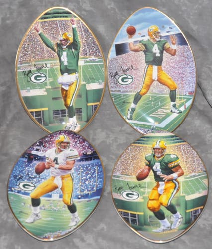 (7) 1997 Brett Favre Green Bay Packers Bradford Exchange Collector Plates