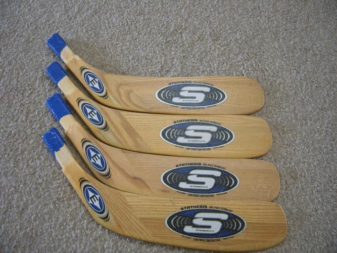 Hockey Stick Blades- Four (4) Easton Synthesis Modano RH Wood Replacement Blades