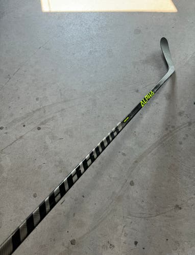 Used Senior Warrior 75 Flex Left Hand W28 Pro Stock Alpha Lx 20 Hockey Stick