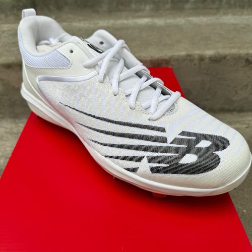 NEW Balance FuelCell 4040 v6 Metal Baseball Cleats - White Size 11.5 - L4040TW6