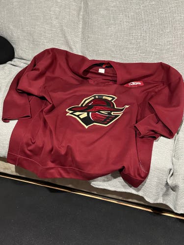 Used Size 58 Maroon Practice Jersey for the Atlanta Gladiators of the ECHL