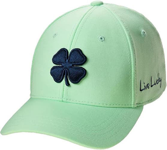 NEW Black Clover Live Lucky Bravo #8 Navy-Green Fitted L/XL Golf Hat/Cap