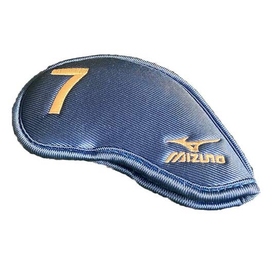 Mizuno Golf 7 Iron Headcover Blue And White Nice Condition Hook & Loop Fastener