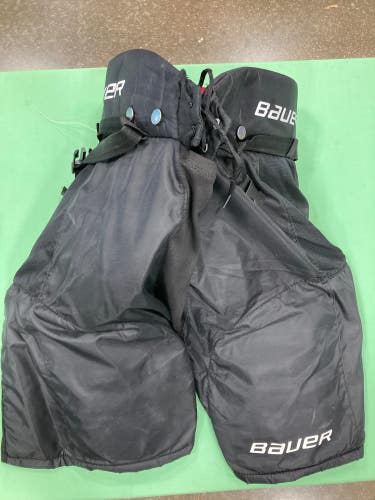 Black Used Senior XL Bauer X60 Hockey Pants