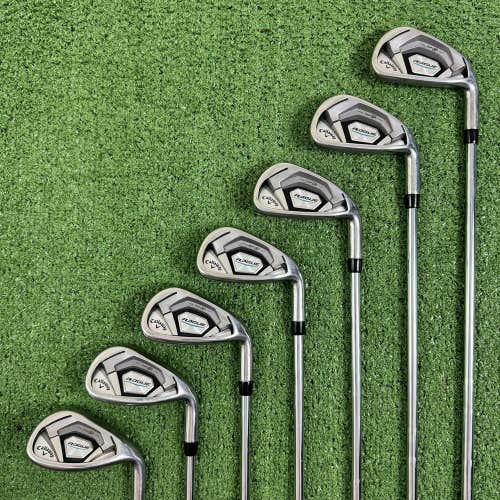 READ Callaway Rogue CF18 Iron Set 5-PW SW Speedstep 80 Stiff Flex +1/2” Long