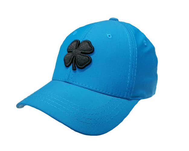 NEW Black Clover Live Lucky BC Pure Peacock Black/Blue Fitted S/M Golf Hat/Cap