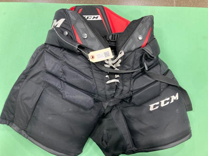 Black Used Senior Small CCM Axis 1.9 Hockey Goalie Pants