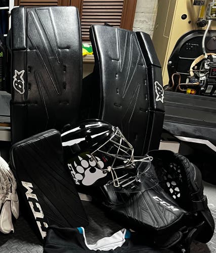 Used 35" Brian's Netzero Regular Goalie Full Set