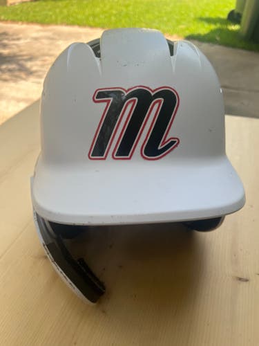 White Used Medium/Large Marucci Batting Helmet