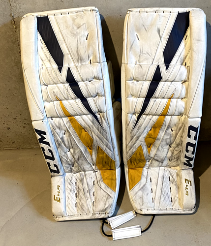 Used 34" CCM Extreme Flex E4.9 Goalie Leg Pads