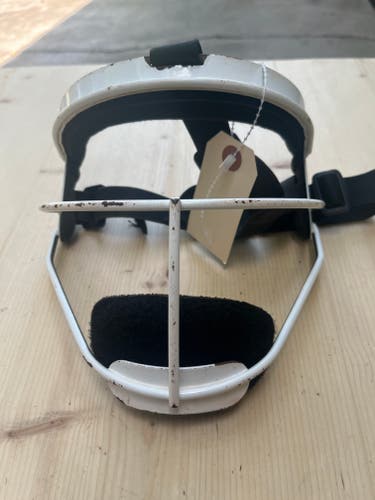 White Used Rip It Face Guard