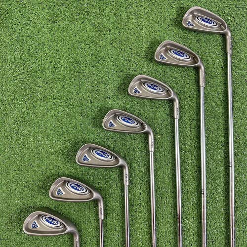 Ping G5 Iron Set 4-9 SW Silver Dot AWT Cushin Steel Stiff Flex RH