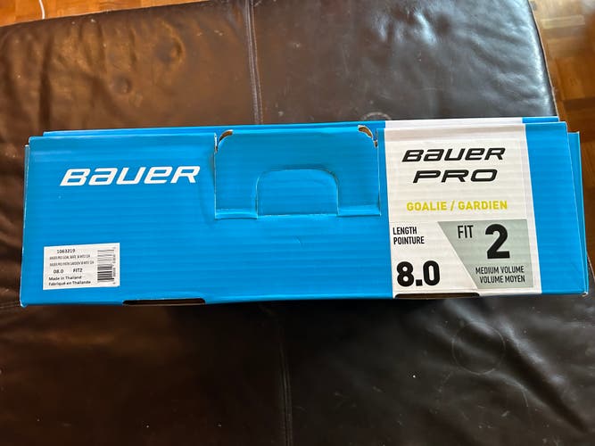 New Senior Bauer Pro Hockey Goalie Skates 8