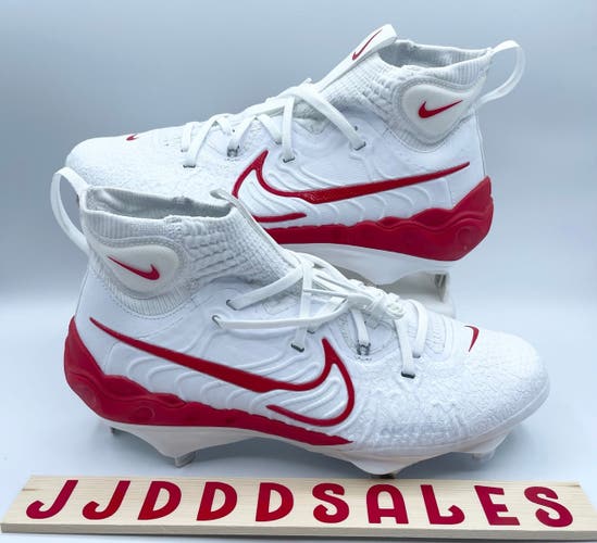 Nike Alpha Huarache NXT Baseball Cleats White Red DJ6517-104 Men’s Sz 7.5 NEW