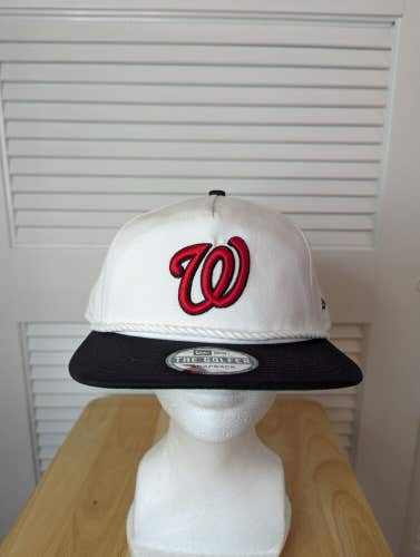 NWS Washington Nationals New Era The Golfer Snapback Hat MLB