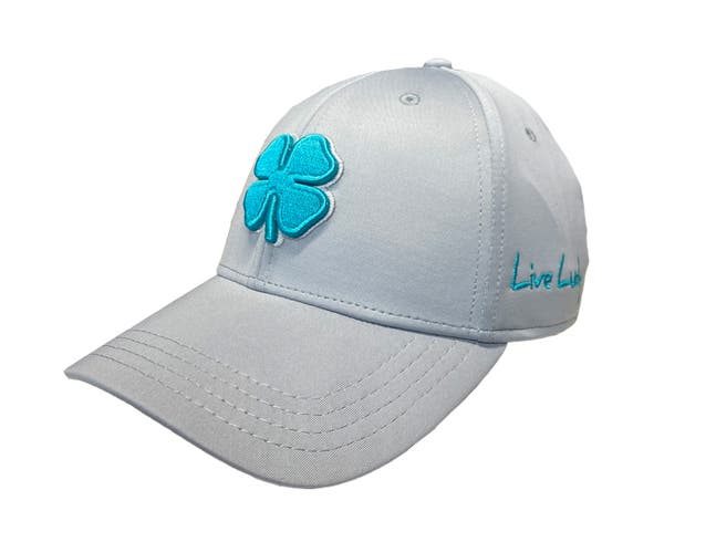 NEW Black Clover Live Lucky Premium Clover #103 Aqua/Grey Fitted L/XL Golf