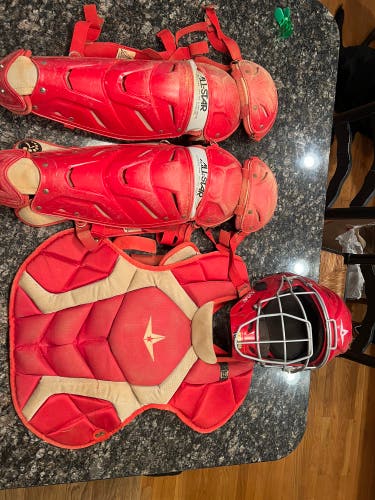 Used  All Star System 7 Catcher's Set