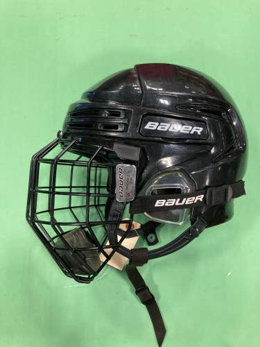 Black Used Medium Bauer Re-Akt 95 Helmet