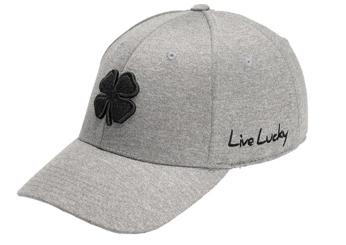 NEW Black Clover Lucky Heather Silver Black/Silver Fitted L/XL Golf Hat/Cap