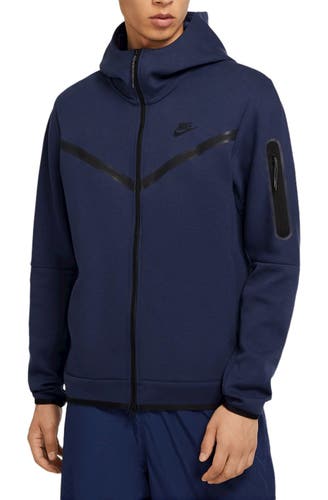 Nike Sportswear Tech Fleece Hoodie Midnight Navy Black CU4489-410 Men's M-Tall  New