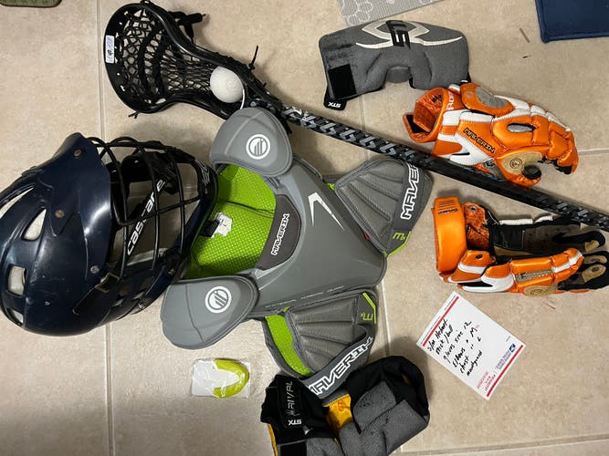 Lacrosse equipment bundle adult medium meets NOCSAE