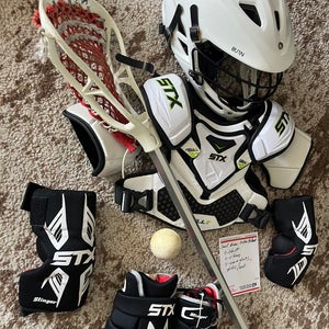 Lacrosse equipment full set up. Meets NOCSAE