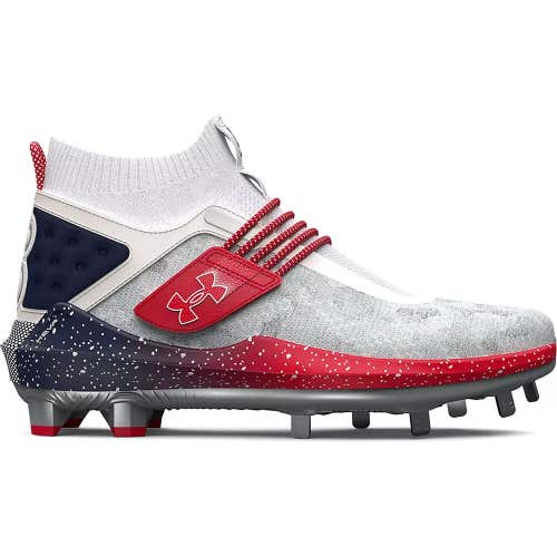 NEW UNDER ARMOUR HARPER 8 LOW USA ST HOVR BASEBALL SPIKES 3026590-100 SZ 13