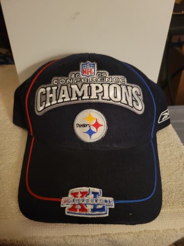 Reebok Pittsburgh Steelers NFL 2005 Conference Champions Adjustable Hat