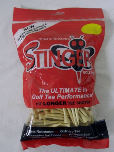 Stinger Golf Tee 3 1/4" Pro XL 175 Pk Ultra Streamlined Golf NEW