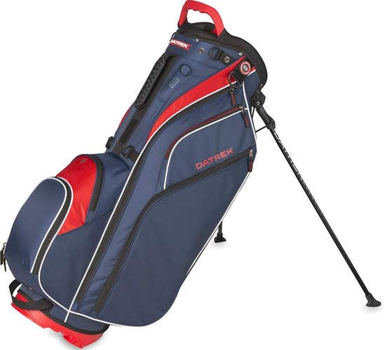 Datrek Go Lite Hybrid Stand Bag (10",14-way top, Blue/Red/White) 2023 NEW