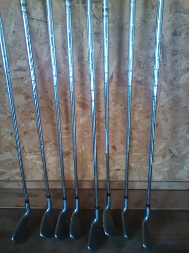 Used 845s Silver Scot Iron Set Regular Flex 8 Pieces Steel Shaft