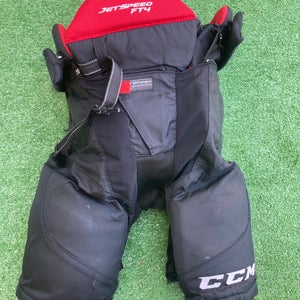 Black Used Junior Medium CCM Jetspeed FT4 Hockey Pants