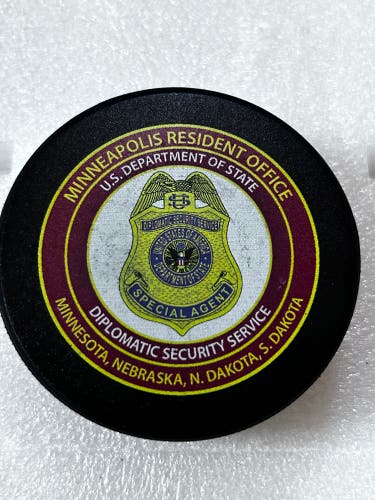 Minneapolis Resident Office Hockey Puck.  Special Agent