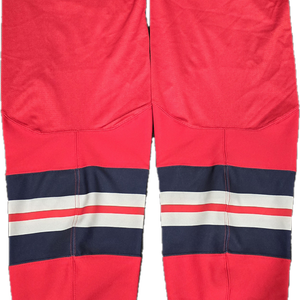 CCM EDGE CUSTOM HOCKEY SOCKS HARTFORD WOLFPACK RED PRO STOCK AHL LARGE NEW(12722)