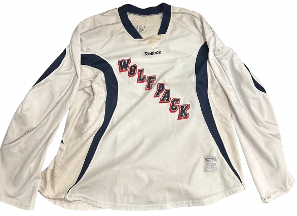 Reebok Edge 3.0 Custom Pro Stock Hockey Practice Jersey Hartford Wolfpack white 58(12726)