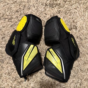 Used Bauer Supreme Ultrasonic Elbow Pads Senior Size Large