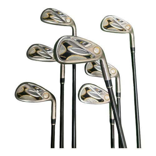 TaylorMade R7 Draw Iron Set 5-PW + SW REAX 55 Senior Flex Graphite Shafts RH