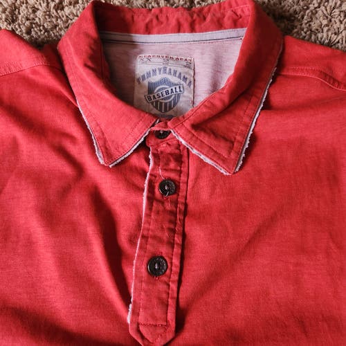 Tommy Bahama vintage inspired St Louis Cardinals 3 button polo shirt