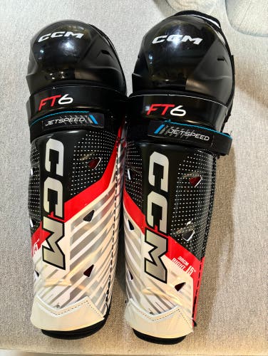 Like New CCM Jetspeed FT6 Shin Pads 15”