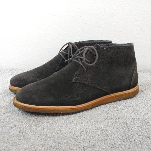 Frank Wright Baxter Mens 9 Ankle Boots Chukka Suede Leather Brown Lace Up