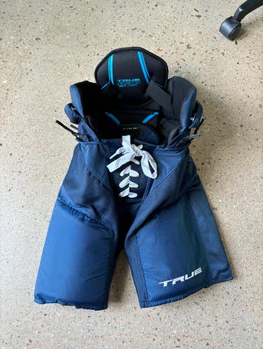 Blue Used Junior Large True AX7 Hockey Pants