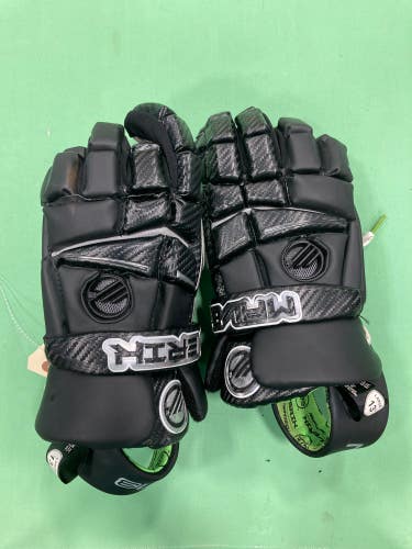 Black Used Maverik M3 Lacrosse Gloves 13"