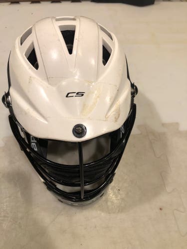 Cascade CS helmet. White. Black cage.