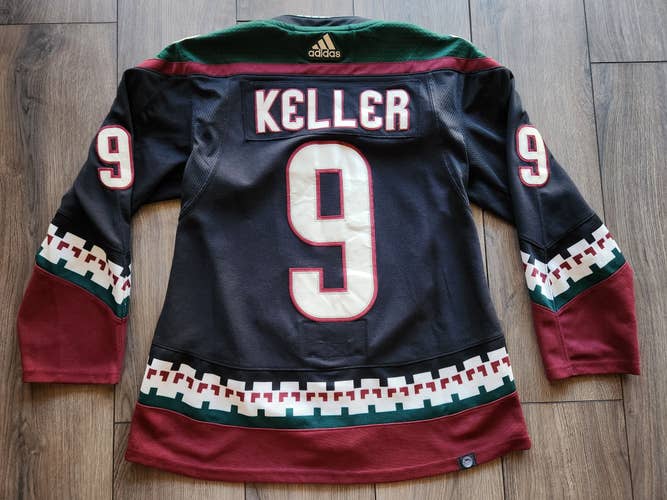 Arizona Coyotes Adidas PrimeGreen Clayton Keller Black Kachina Jersey Size 50