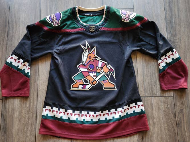 Arizona Coyotes Authentic Adidas Prime Green Black Kachina Jersey Size 50